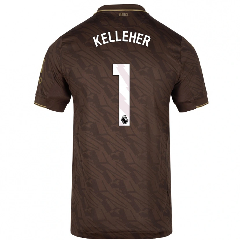 Danxen Herren Caoimhín Kelleher #1 Braun Gold Auswärtstrikot Trikot 2025/26 T-Shirt