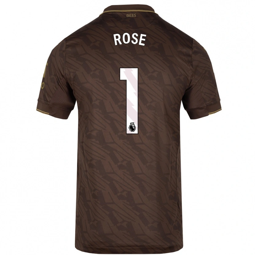 Danxen Herren Reggie Rose #1 Braun Gold Auswärtstrikot Trikot 2025/26 T-Shirt