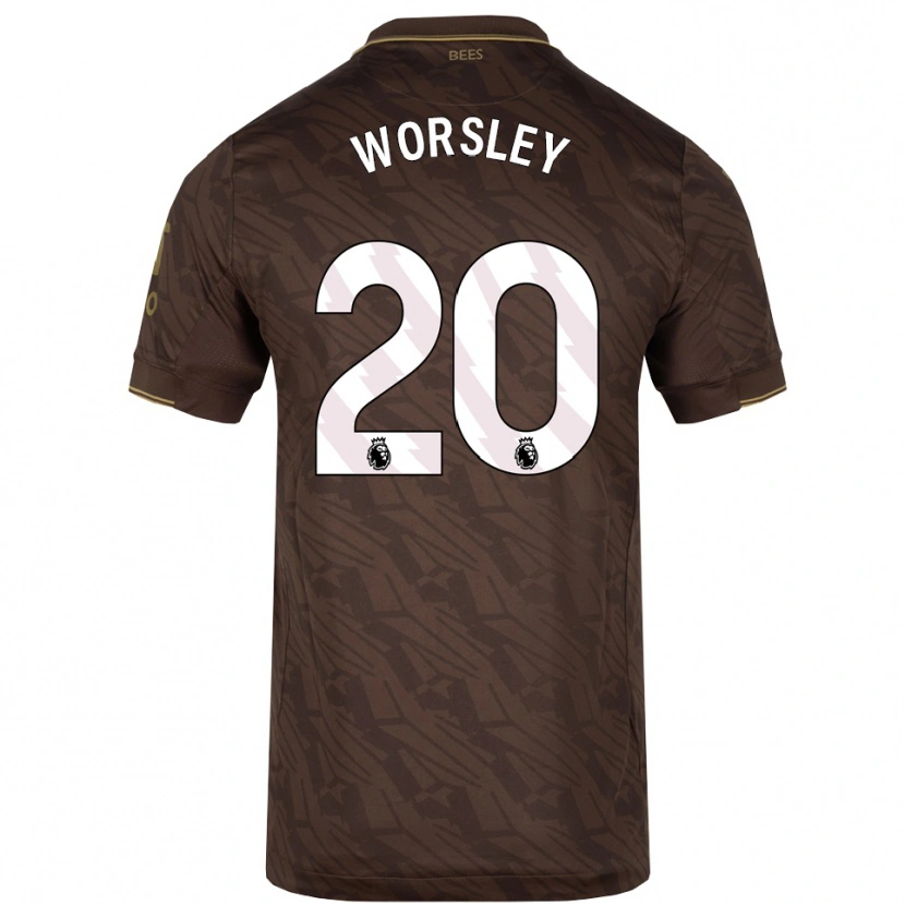 Danxen Herren Freya Worsley #20 Braun Gold Auswärtstrikot Trikot 2025/26 T-Shirt