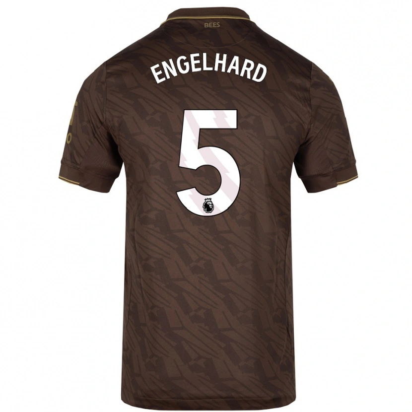 Danxen Herren Carolin Engelhard #5 Braun Gold Auswärtstrikot Trikot 2025/26 T-Shirt