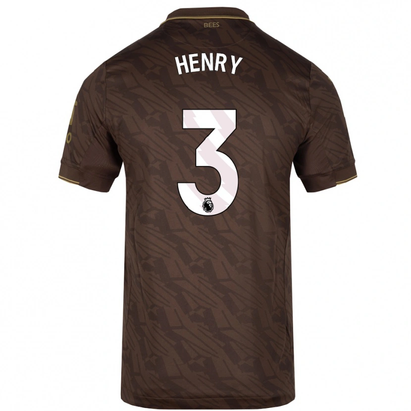 Danxen Herren Rico Henry #3 Braun Gold Auswärtstrikot Trikot 2025/26 T-Shirt