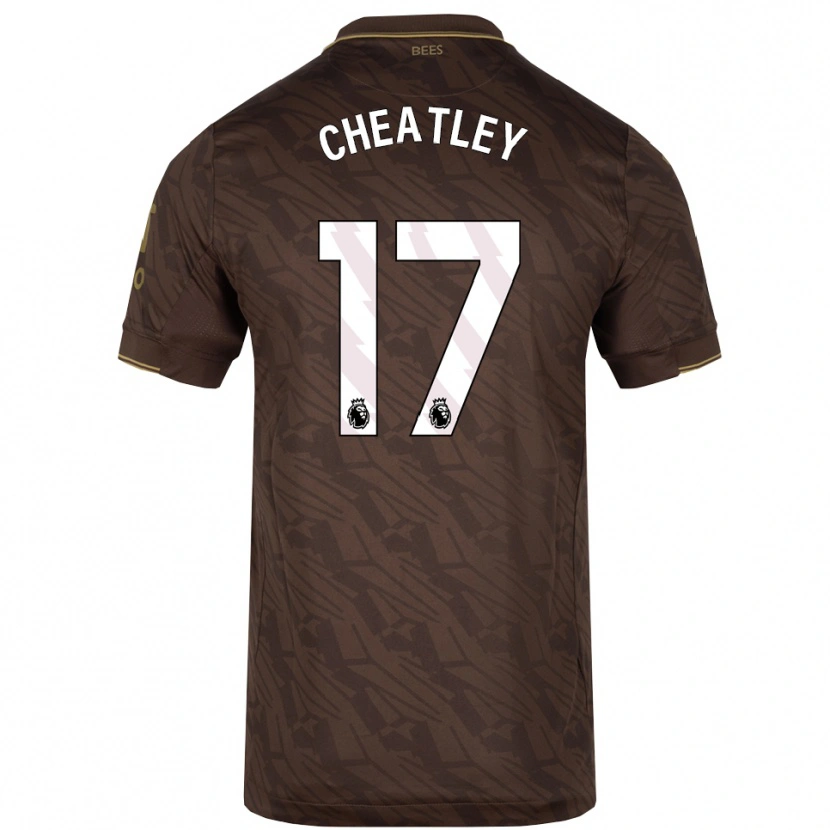 Danxen Herren Ashley Cheatley #17 Braun Gold Auswärtstrikot Trikot 2025/26 T-Shirt
