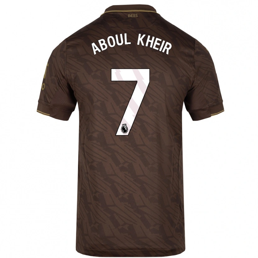 Danxen Herren Nour Aboul Kheir #7 Braun Gold Auswärtstrikot Trikot 2025/26 T-Shirt