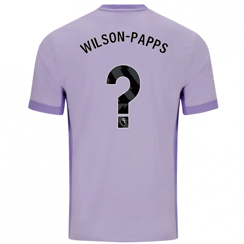 Danxen Herren Charlie Wilson-Papps #0 Taro Lila Weiß Auswärtstrikot Trikot 2025/26 T-Shirt