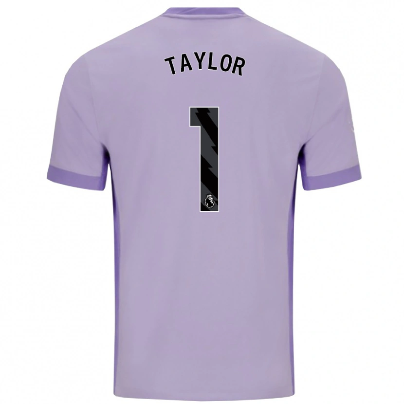 Danxen Herren Finley Taylor #1 Taro Lila Weiß Auswärtstrikot Trikot 2025/26 T-Shirt