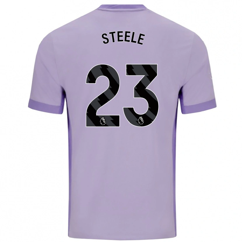 Danxen Herren Jason Steele #23 Taro Lila Weiß Auswärtstrikot Trikot 2025/26 T-Shirt