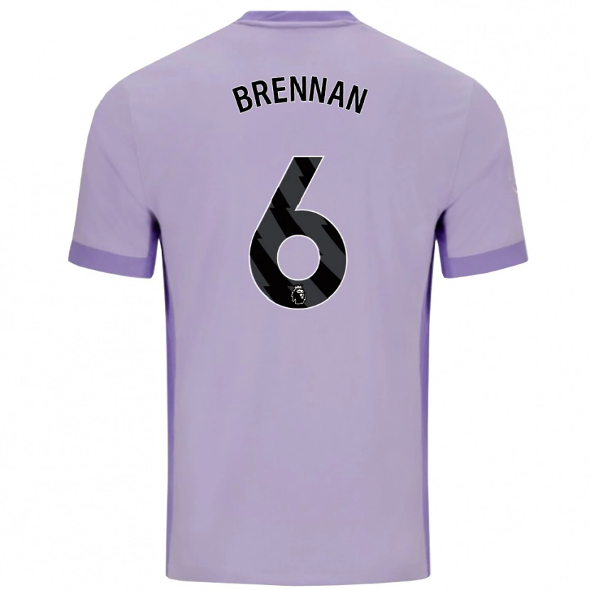 Danxen Herren Zach Brennan #6 Taro Lila Weiß Auswärtstrikot Trikot 2025/26 T-Shirt