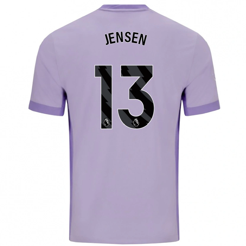 Danxen Herren Sebastian Jensen #13 Taro Lila Weiß Auswärtstrikot Trikot 2025/26 T-Shirt