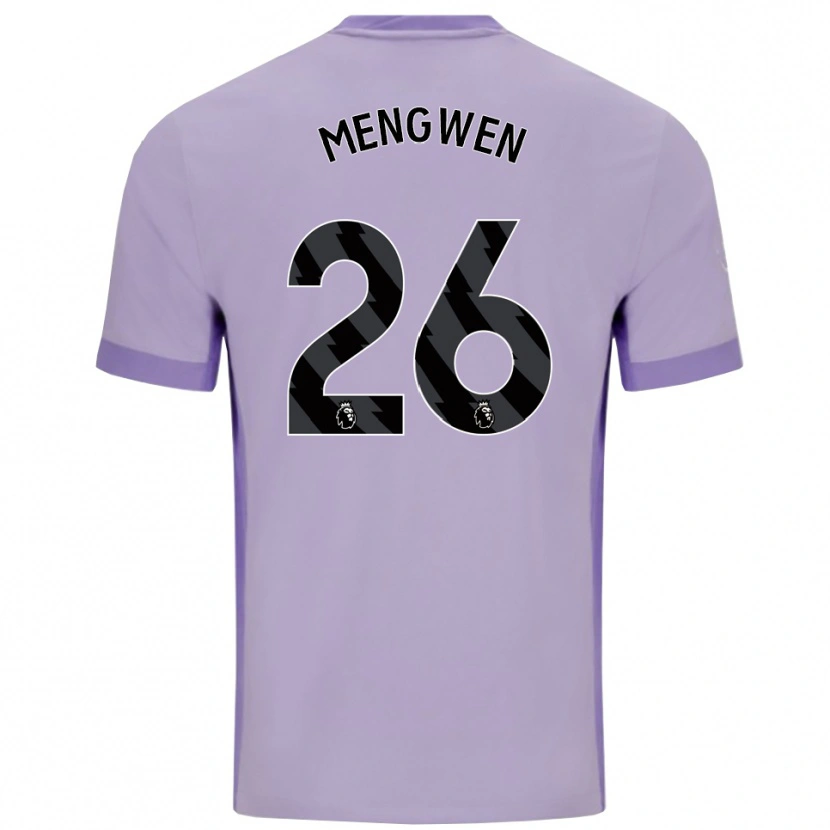 Danxen Herren Li Mengwen #26 Taro Lila Weiß Auswärtstrikot Trikot 2025/26 T-Shirt