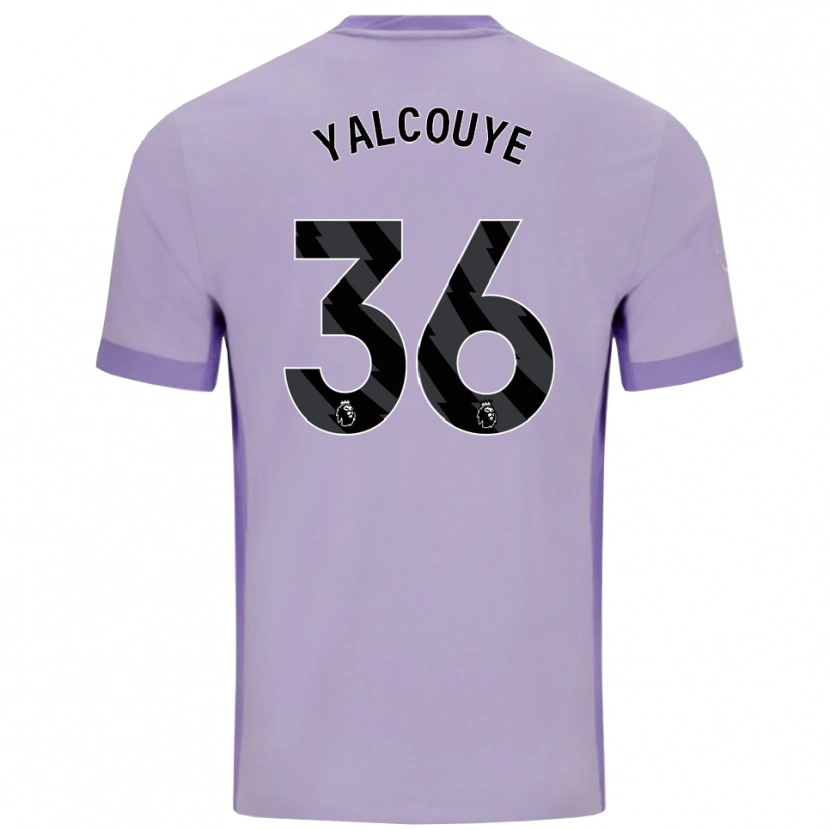 Danxen Herren Malick Yalcouyé #36 Taro Lila Weiß Auswärtstrikot Trikot 2025/26 T-Shirt