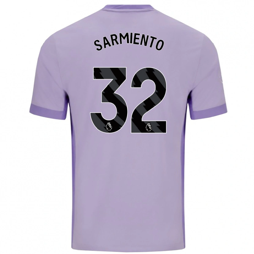 Danxen Herren Jeremy Sarmiento #32 Taro Lila Weiß Auswärtstrikot Trikot 2025/26 T-Shirt