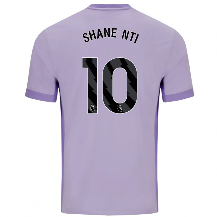 Danxen Herren Shane Nti #10 Taro Lila Weiß Auswärtstrikot Trikot 2025/26 T-Shirt
