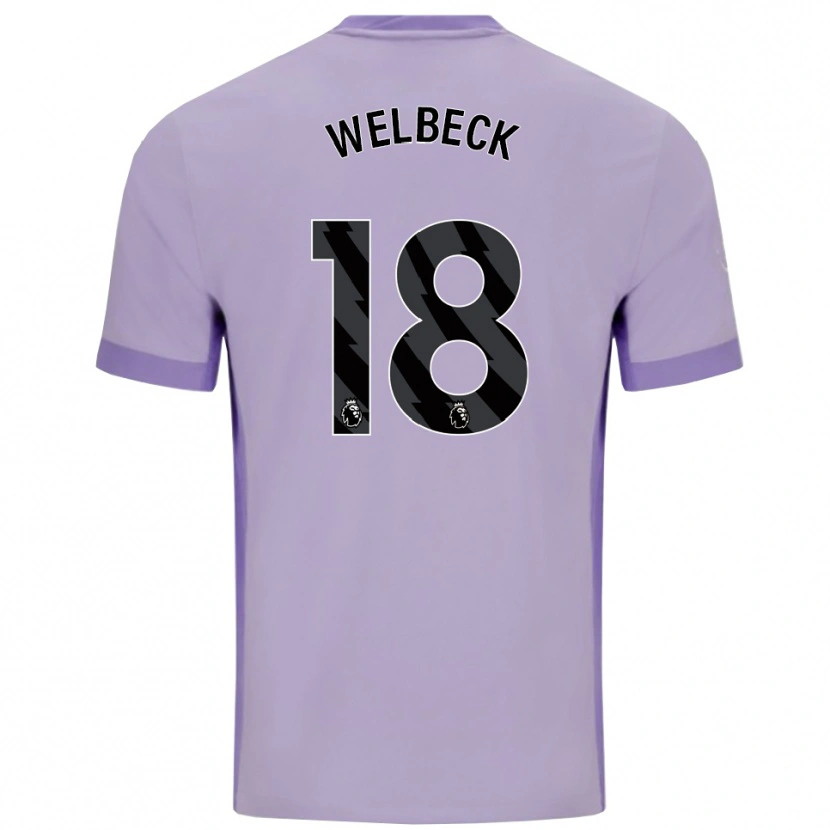 Danxen Herren Danny Welbeck #18 Taro Lila Weiß Auswärtstrikot Trikot 2025/26 T-Shirt