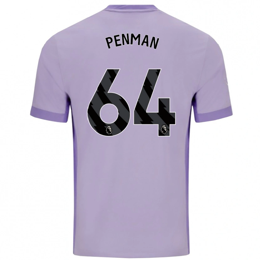 Danxen Herren Charlie Penman #64 Taro Lila Weiß Auswärtstrikot Trikot 2025/26 T-Shirt