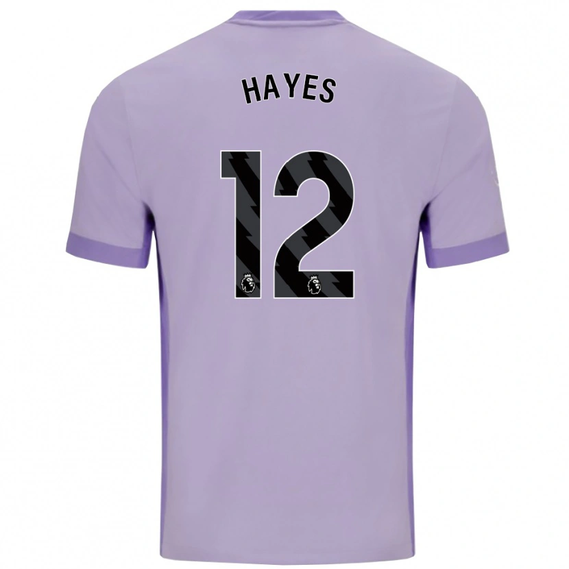 Danxen Herren Caitlin Hayes #12 Taro Lila Weiß Auswärtstrikot Trikot 2025/26 T-Shirt