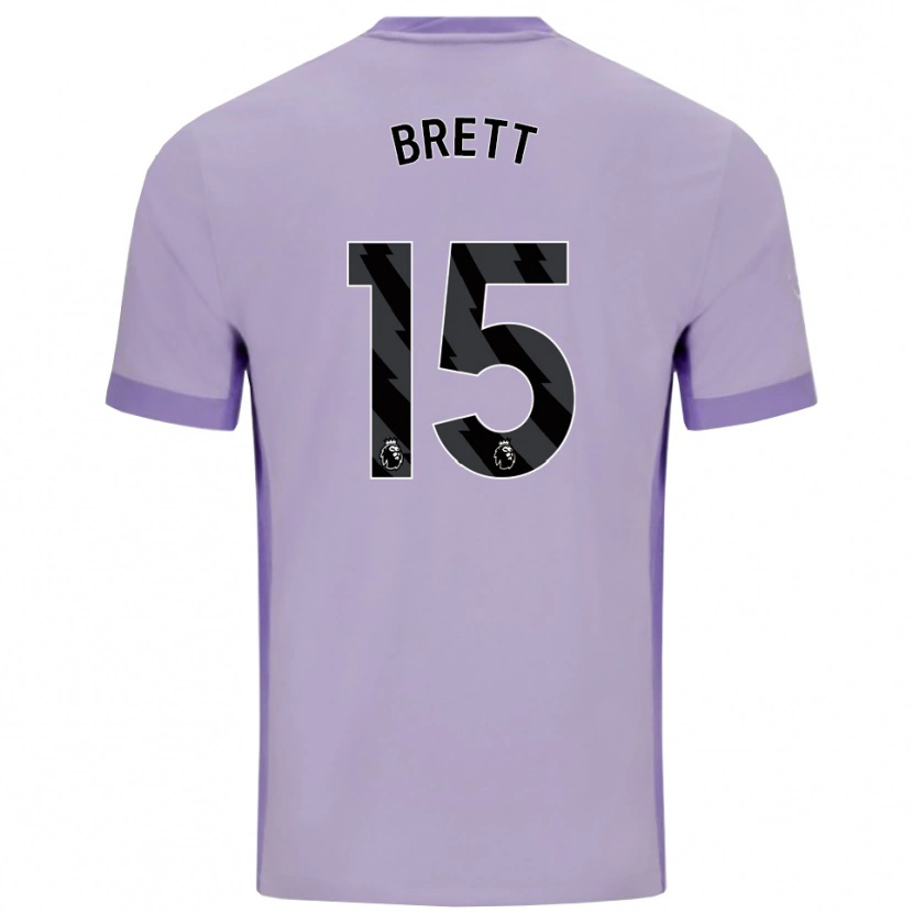 Danxen Herren Adam Brett #15 Taro Lila Weiß Auswärtstrikot Trikot 2025/26 T-Shirt