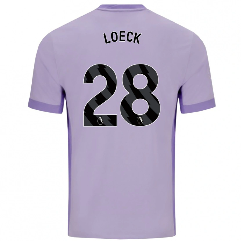 Danxen Herren Melina Loeck #28 Taro Lila Weiß Auswärtstrikot Trikot 2025/26 T-Shirt