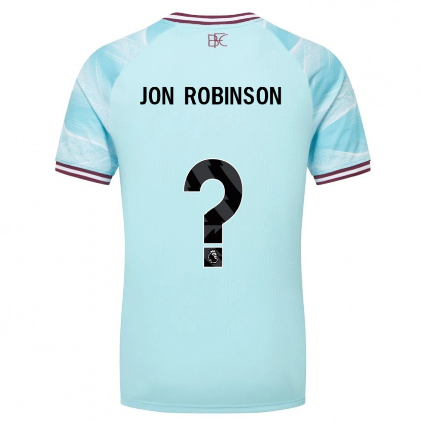 Danxen Herren Jon Ander Vilar Robinson #0 Himmelblau Burgunderrot Auswärtstrikot Trikot 2025/26 T-Shirt