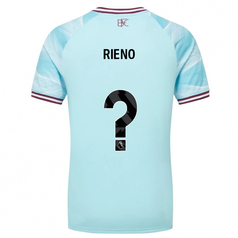 Danxen Herren Basilio Rieno #0 Himmelblau Burgunderrot Auswärtstrikot Trikot 2025/26 T-Shirt