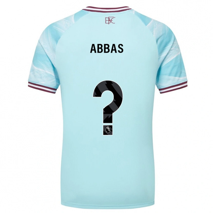 Danxen Herren Adam Abbas #0 Himmelblau Burgunderrot Auswärtstrikot Trikot 2025/26 T-Shirt