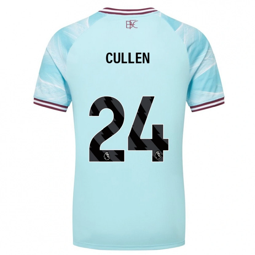 Danxen Herren Josh Cullen #24 Himmelblau Burgunderrot Auswärtstrikot Trikot 2025/26 T-Shirt