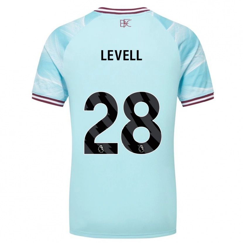 Danxen Herren Kirstie Levell #28 Himmelblau Burgunderrot Auswärtstrikot Trikot 2025/26 T-Shirt