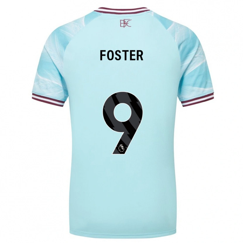 Danxen Herren Lyle Foster #9 Himmelblau Burgunderrot Auswärtstrikot Trikot 2025/26 T-Shirt