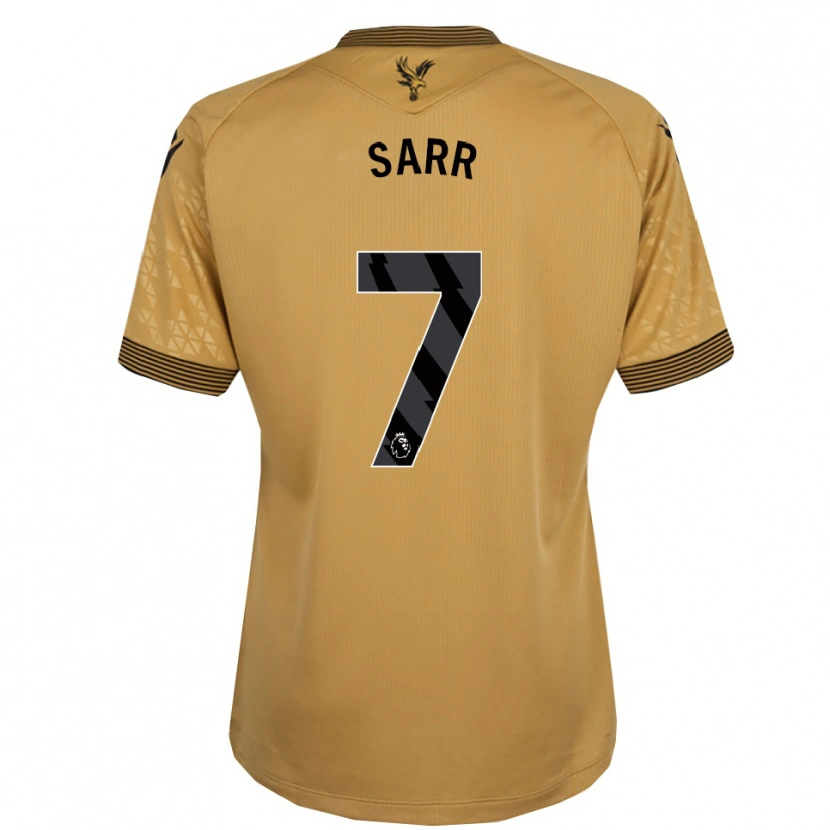 Danxen Herren Ismaïla Sarr #7 Gold Schwarz Auswärtstrikot Trikot 2025/26 T-Shirt
