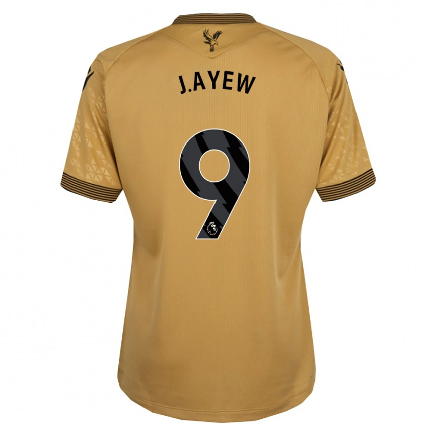 Danxen Herren Jordan Ayew #9 Gold Schwarz Auswärtstrikot Trikot 2025/26 T-Shirt