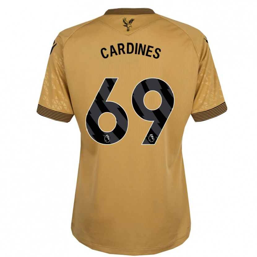 Danxen Herren Rio Cardines #69 Gold Schwarz Auswärtstrikot Trikot 2025/26 T-Shirt