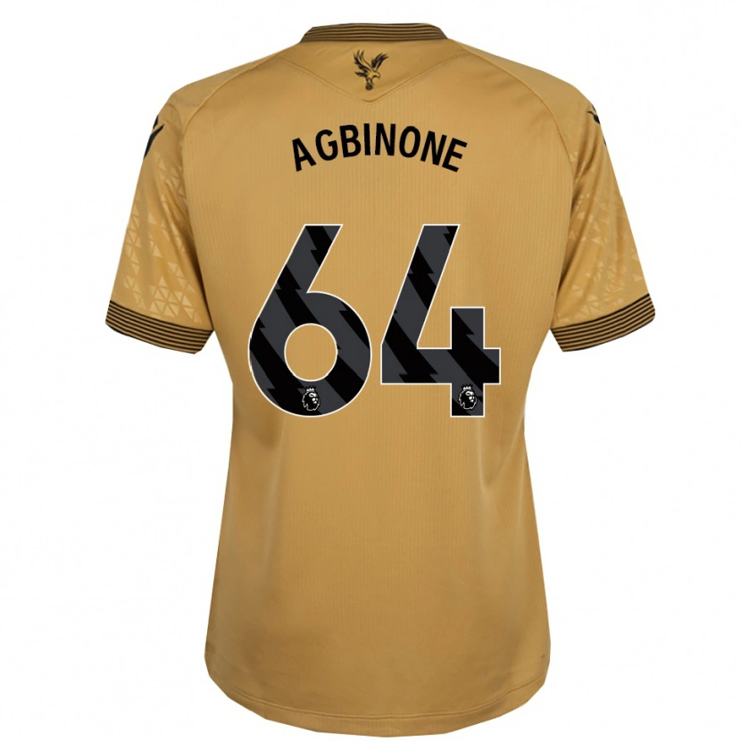 Danxen Herren Asher Agbinone #64 Gold Schwarz Auswärtstrikot Trikot 2025/26 T-Shirt