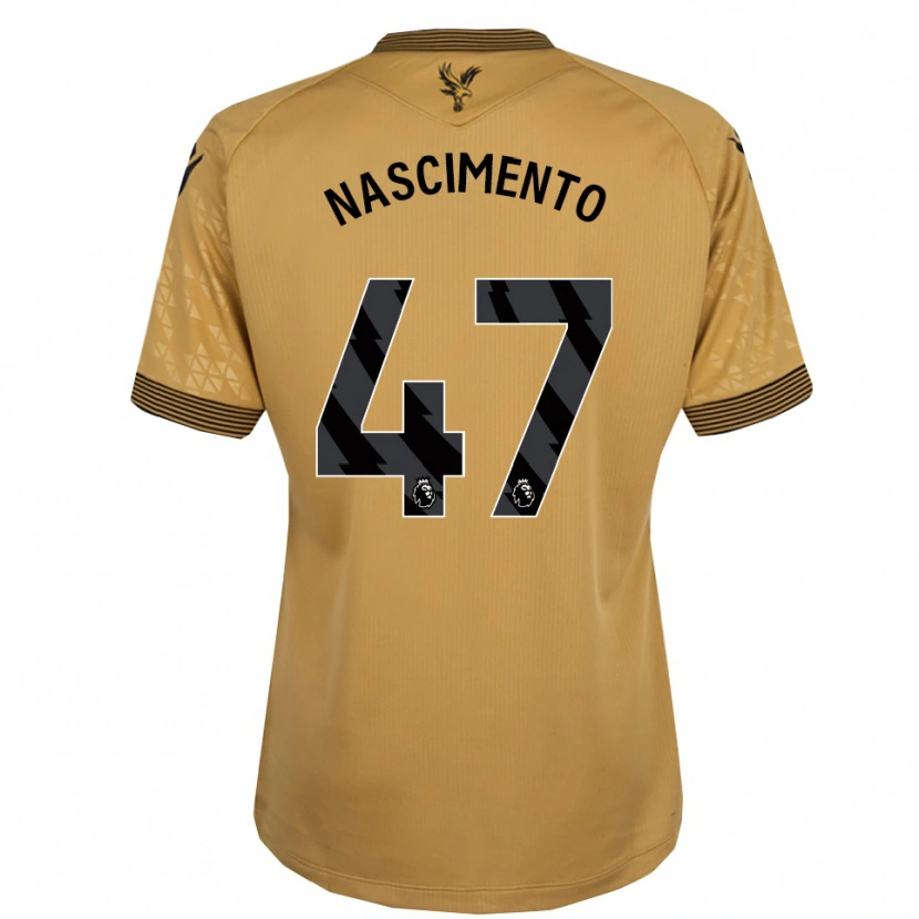 Danxen Herren Adler Nascimento #47 Gold Schwarz Auswärtstrikot Trikot 2025/26 T-Shirt