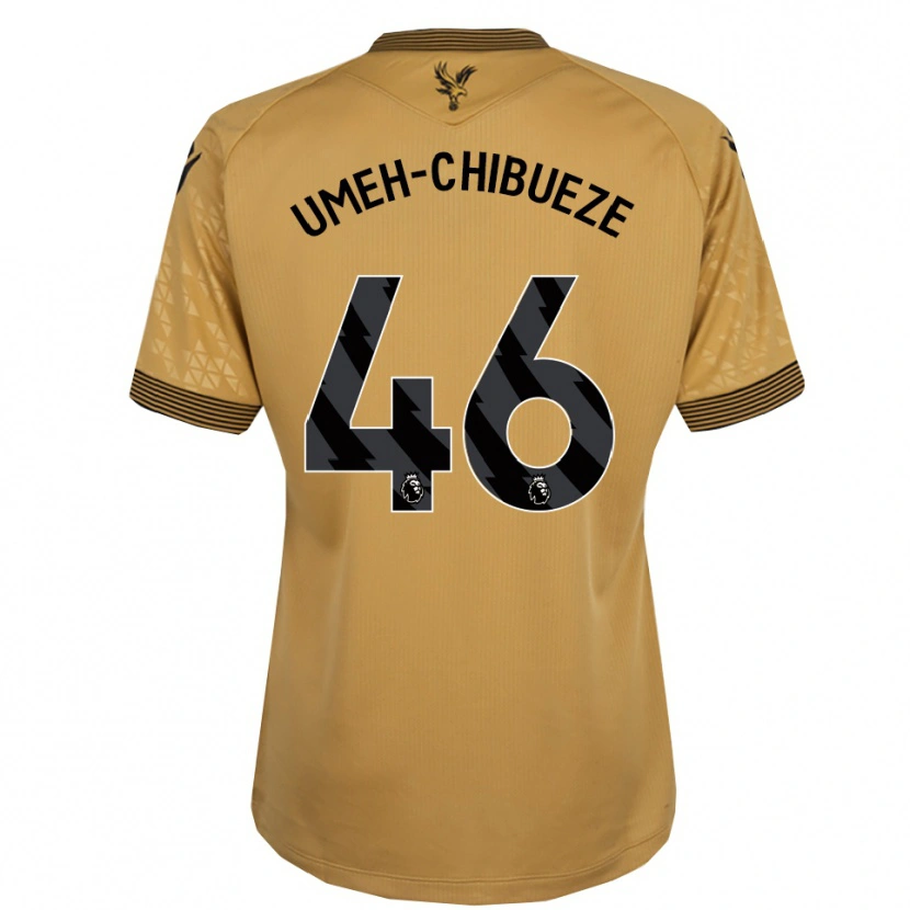Danxen Herren Franco Umeh-Chibueze #46 Gold Schwarz Auswärtstrikot Trikot 2025/26 T-Shirt
