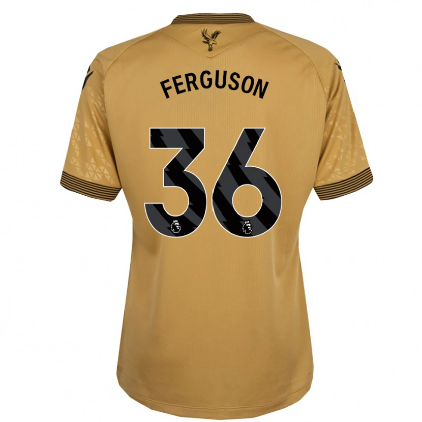 Danxen Herren Nathan Ferguson #36 Gold Schwarz Auswärtstrikot Trikot 2025/26 T-Shirt