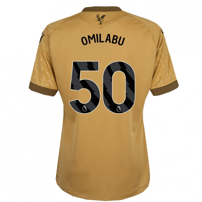 Danxen Herren David Omilabu #50 Gold Schwarz Auswärtstrikot Trikot 2025/26 T-Shirt