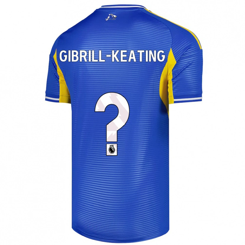 Danxen Herren Sian Gibrill-Keating #0 Blau Gelb Auswärtstrikot Trikot 2025/26 T-Shirt