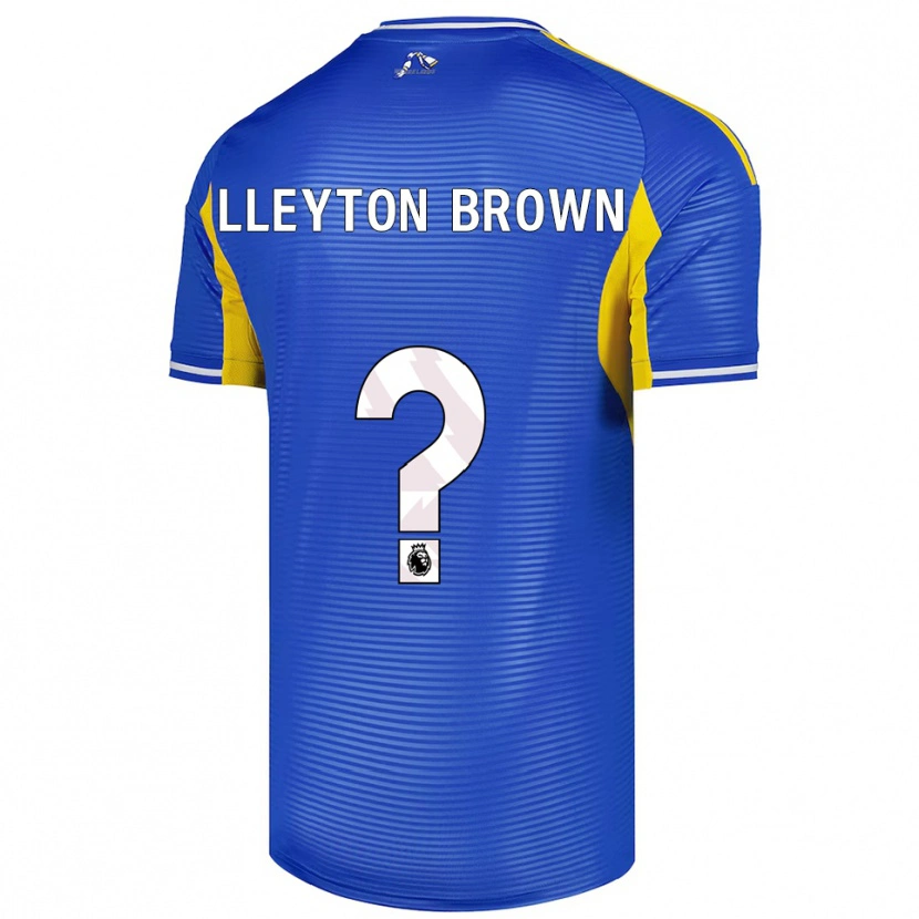 Danxen Herren Lleyton Brown #0 Blau Gelb Auswärtstrikot Trikot 2025/26 T-Shirt