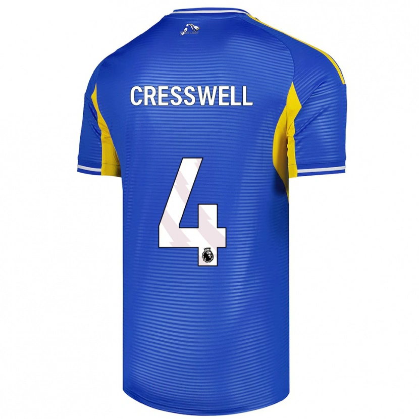 Danxen Herren Alfie Cresswell #4 Blau Gelb Auswärtstrikot Trikot 2025/26 T-Shirt