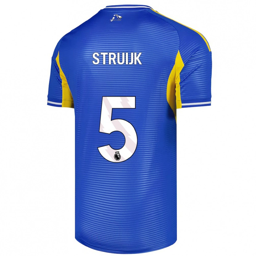 Danxen Herren Pascal Struijk #5 Blau Gelb Auswärtstrikot Trikot 2025/26 T-Shirt