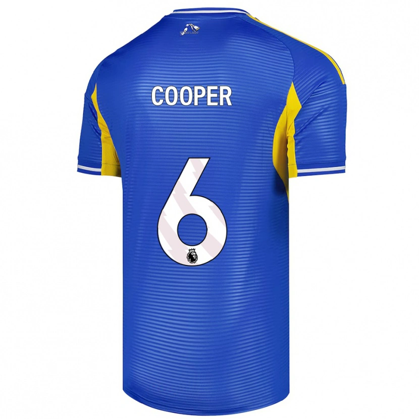 Danxen Herren Liam Cooper #6 Blau Gelb Auswärtstrikot Trikot 2025/26 T-Shirt