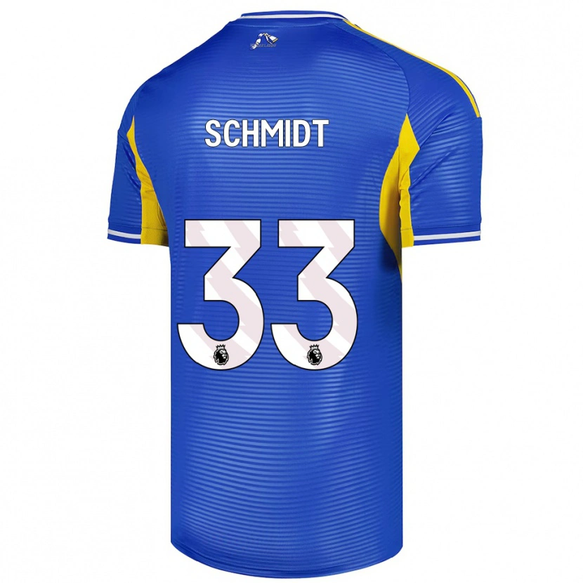 Danxen Herren Isaac Schmidt #33 Blau Gelb Auswärtstrikot Trikot 2025/26 T-Shirt