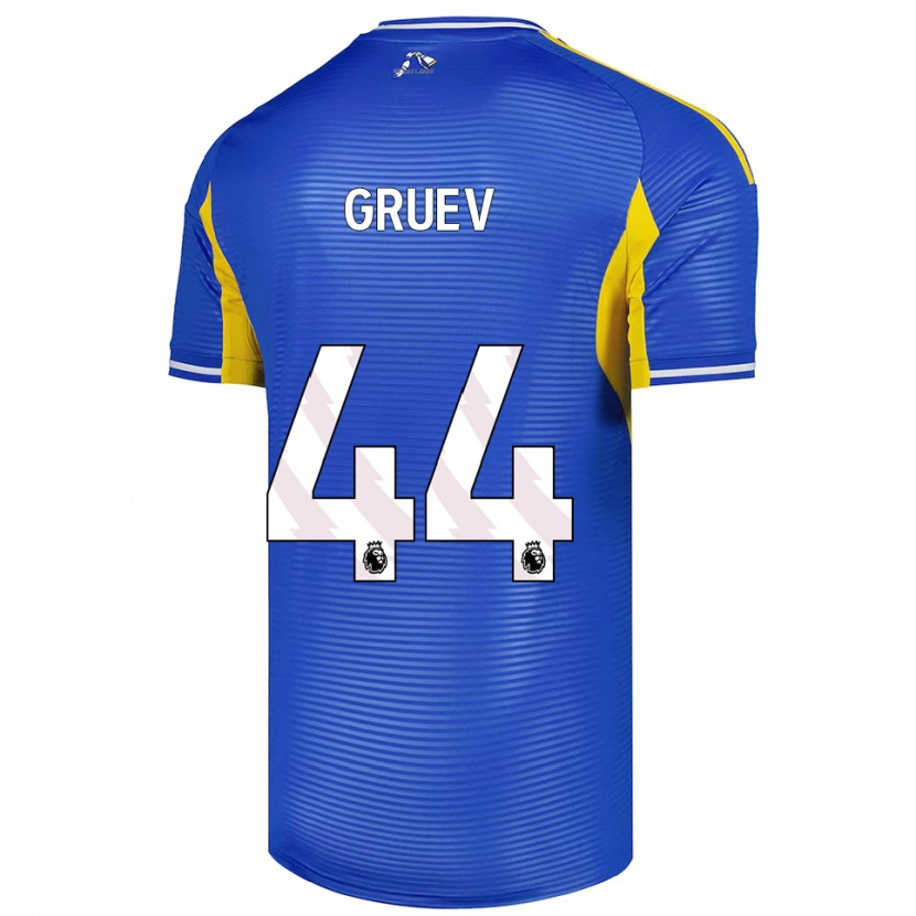 Danxen Herren Ilia Gruev #44 Blau Gelb Auswärtstrikot Trikot 2025/26 T-Shirt