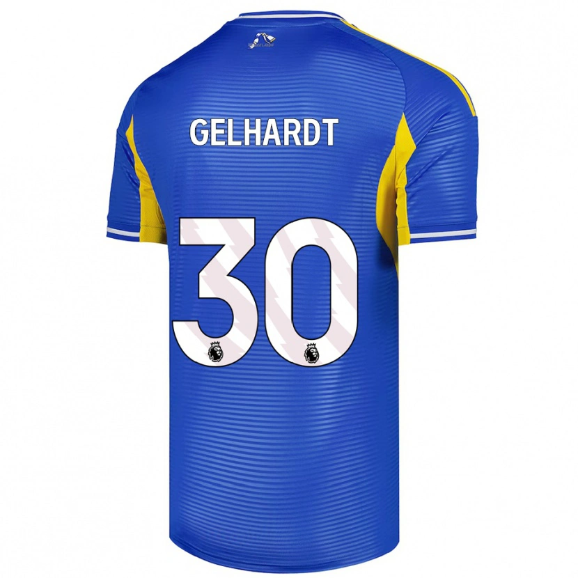 Danxen Herren Joe Gelhardt #30 Blau Gelb Auswärtstrikot Trikot 2025/26 T-Shirt