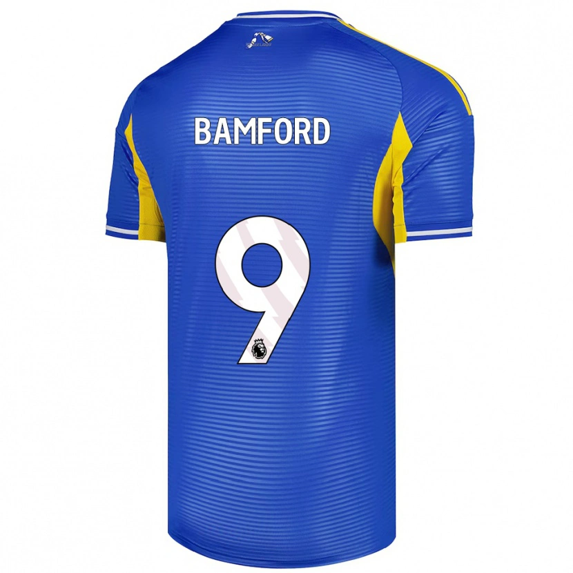 Danxen Herren Patrick Bamford #9 Blau Gelb Auswärtstrikot Trikot 2025/26 T-Shirt