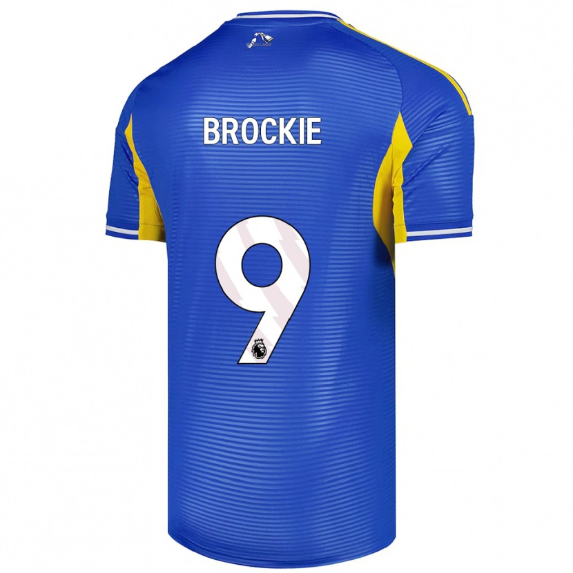Danxen Herren Devon Brockie #9 Blau Gelb Auswärtstrikot Trikot 2025/26 T-Shirt