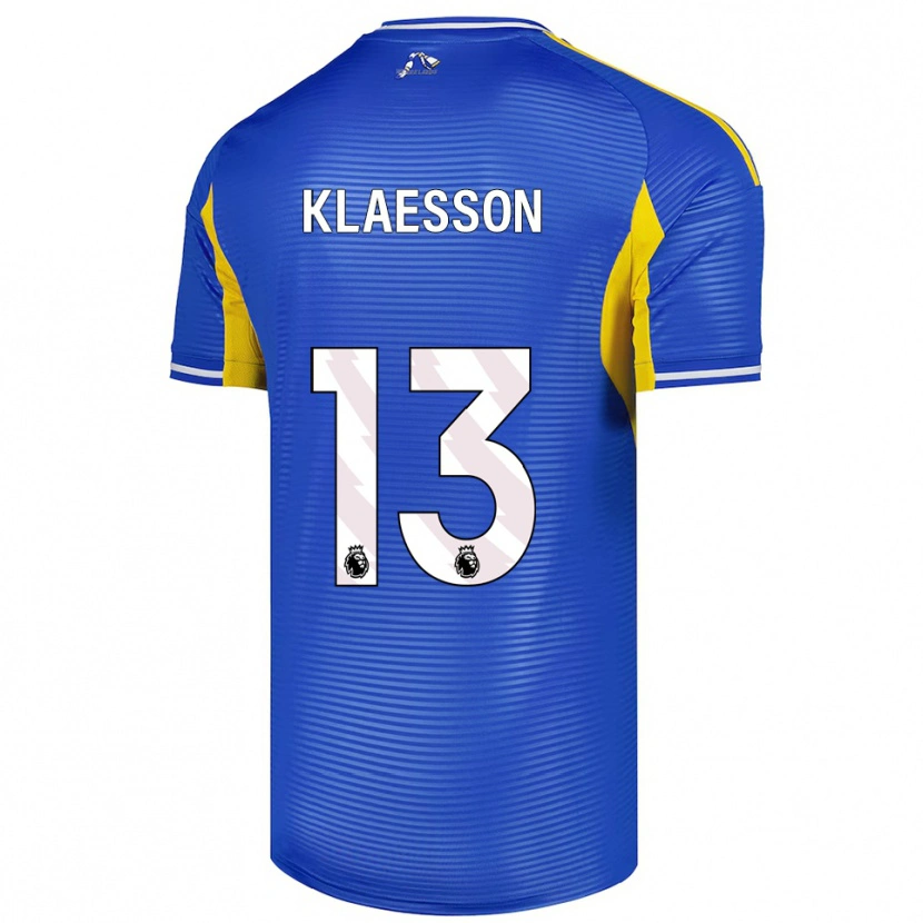 Danxen Herren Kristoffer Klaesson #13 Blau Gelb Auswärtstrikot Trikot 2025/26 T-Shirt