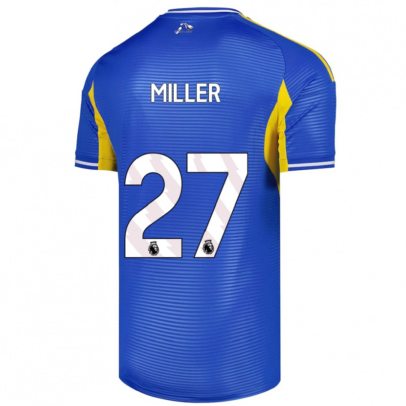 Danxen Herren Amari Miller #27 Blau Gelb Auswärtstrikot Trikot 2025/26 T-Shirt