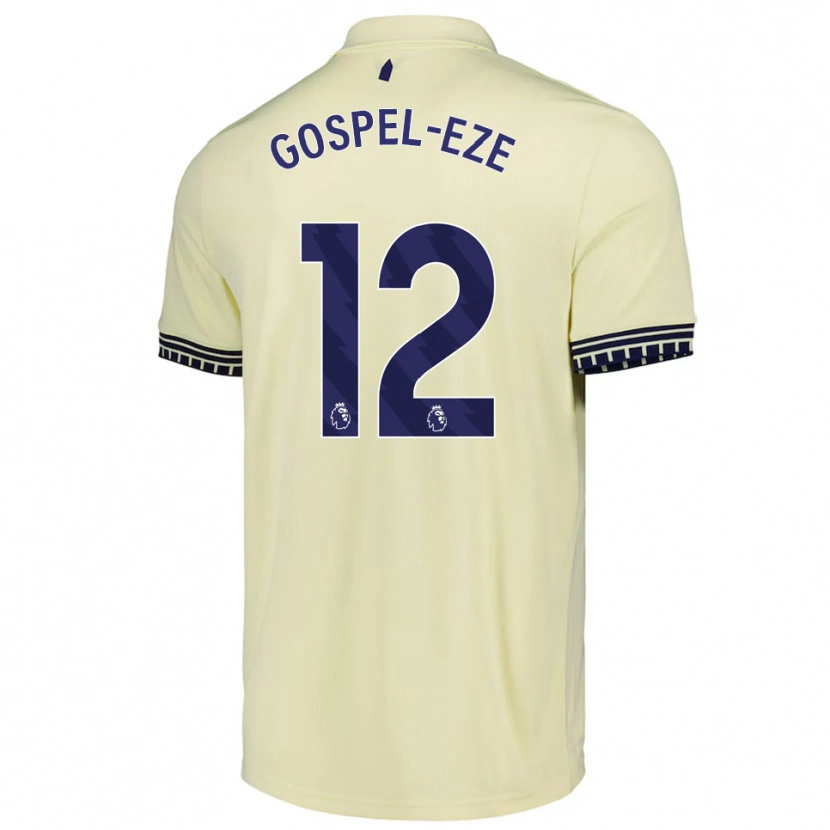 Danxen Herren Goodness Gospel-Eze #12 Creme Weiß Schwarz Auswärtstrikot Trikot 2025/26 T-Shirt