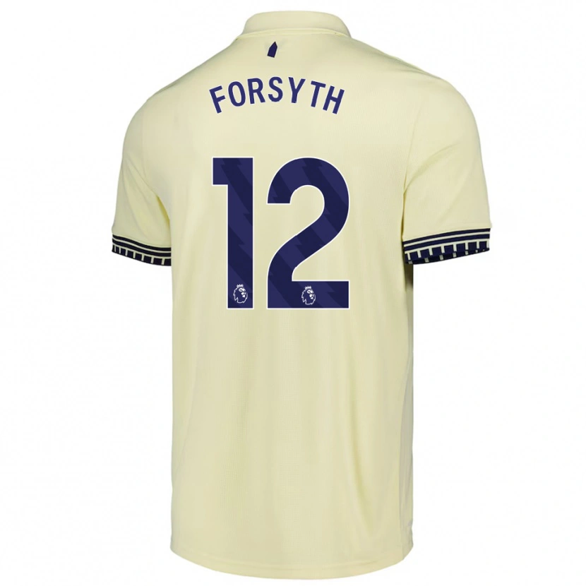 Danxen Herren Luke Forsyth #12 Creme Weiß Schwarz Auswärtstrikot Trikot 2025/26 T-Shirt