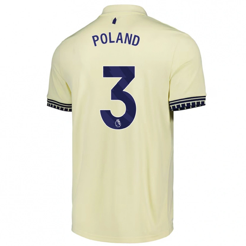 Danxen Herren Louis Poland #3 Creme Weiß Schwarz Auswärtstrikot Trikot 2025/26 T-Shirt